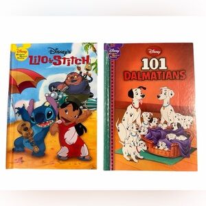 Set of 2 Disney Hardback Books including Lilo & Stitch & 101 Dalmatians